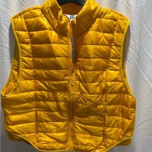 JoyLab Sunburst Yellow Puffer Vest